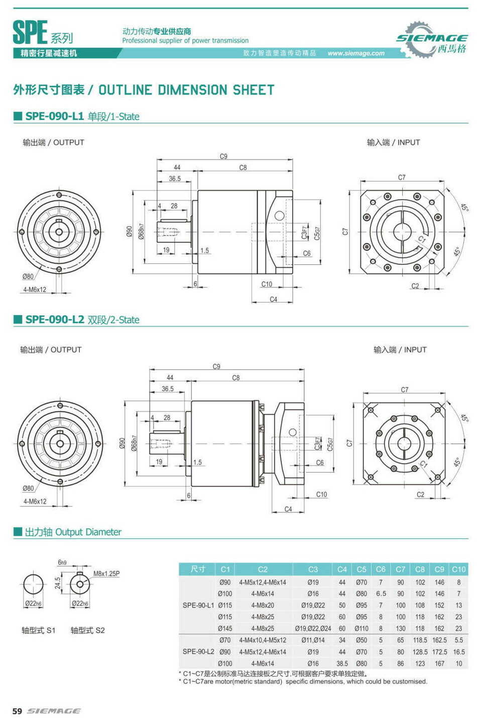 西馬格精密行星減速機(jī)SPE142